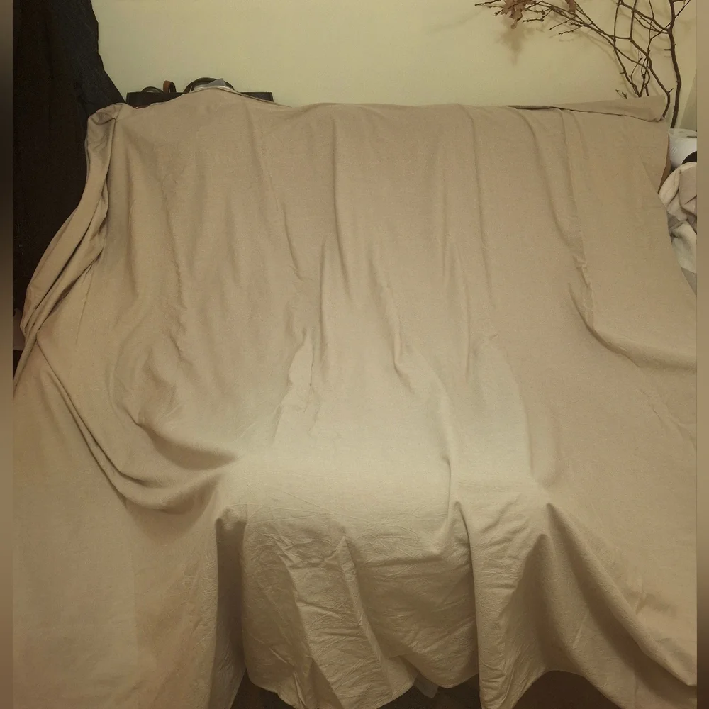 Duvet Beige Queen Size Set With 2 Pillow Shams
